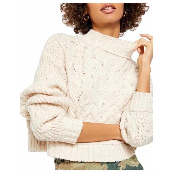 FREE PEOPLE BOHO PULLOVER LUXE KNIT SWEATER A2C - Picture 8 of 15